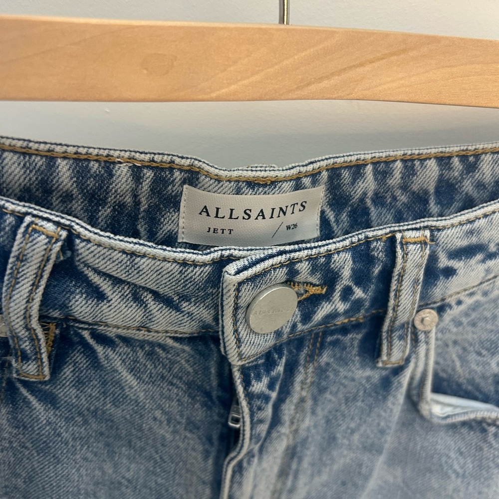 All Saints Barrel Leg Denim Jeans - Picture 4 of 4